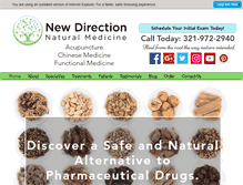 Tablet Screenshot of newdirectionnaturalmedicine.com